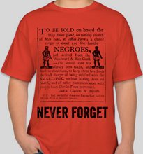 Load image into Gallery viewer, The Politicrat Daily Podcast Never Forget/Never Again red unisex t-shirt
