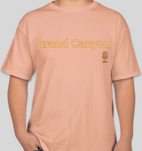 Load image into Gallery viewer, The Politicrat Daily Podcast Destination Series Grand Canyon candy orange unisex t-shirt
