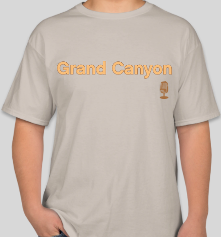 The Politicrat Daily Podcast Destination Series Grand Canyon sand unisex t-shirt