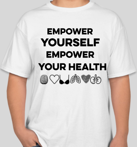 The Politicrat Daily Podcast Health And Self Empowerment white/black unisex t-shirt