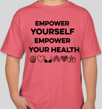 Load image into Gallery viewer, The Politicrat Daily Podcast Health And Self Empowerment charisma coral unisex t-shirt
