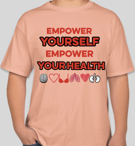 The Politicrat Daily Podcast Health And Self Empowerment candy orange unisex t-shirt