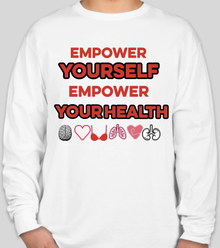 The Politicrat Daily Podcast Health And Self Empowerment white unisex long-sleeved t-shirt