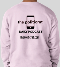 Load image into Gallery viewer, The Politicrat Daily Podcast pale pink long-sleeve Six Of The Best unisex sweatshirt

