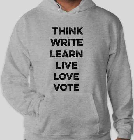 The Politicrat Daily Podcast light steel Six Of The Best Hanes EcoSmart 50/50 hoodie