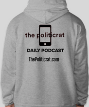 Load image into Gallery viewer, The Politicrat Daily Podcast light steel Six Of The Best Hanes EcoSmart 50/50 hoodie
