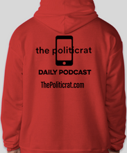 Load image into Gallery viewer, The Politicrat Daily Podcast red Six Of The Best Hanes EcoSmart 50/50 hoodie

