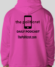 Load image into Gallery viewer, The Politicrat Daily Podcast pink Six Of The Best Hanes EcoSmart 50/50 hoodie
