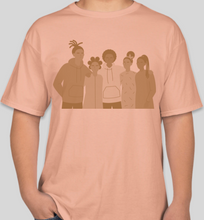 Load image into Gallery viewer, The Politicrat Daily Podcast Fam Series candy orange unisex t-shirt

