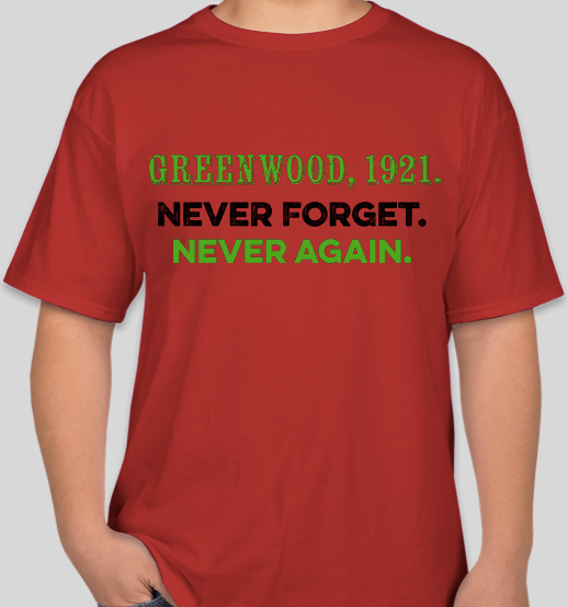 Greenwood 1921 red unisex t-shirt